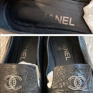 Chanel leather shoes